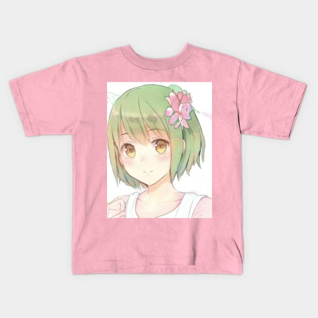 Anime Girl- Lily Kids T-Shirt by EcruCloud